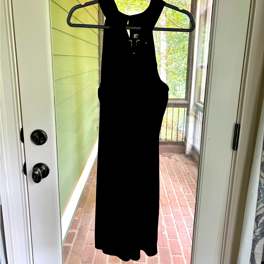 Tommy Bahama Black Halter Sheath Dress